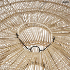 Természetes Rattan Függőlámpaernyő, ⌀110 cm | MACARON - SMOL