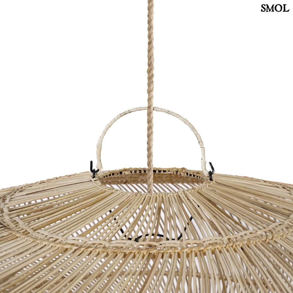 Természetes Rattan Függőlámpaernyő, ⌀110 cm | MACARON - SMOL