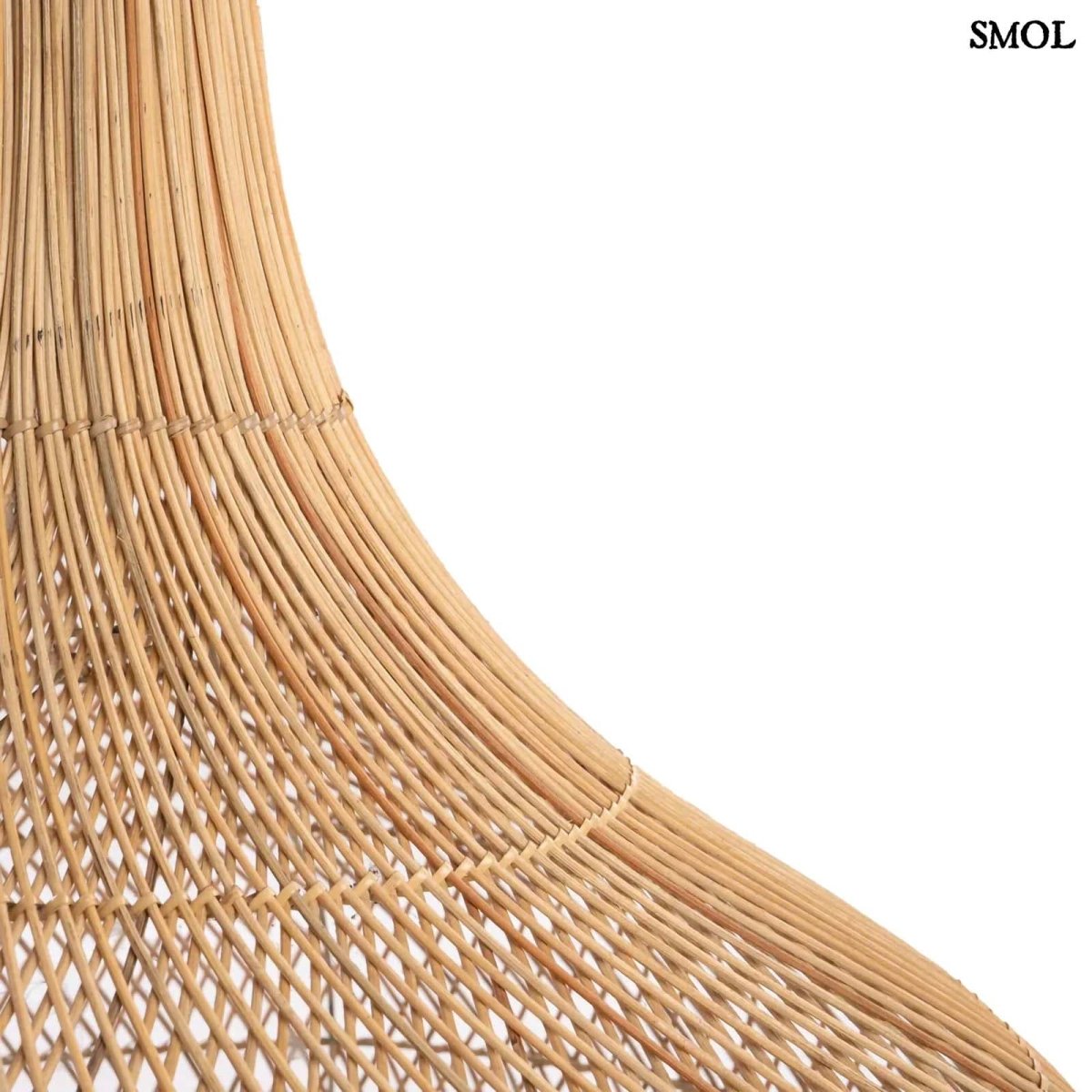 Természetes Rattan Függőlámpaernyő, ⌀120 cm | SHALA - SMOL