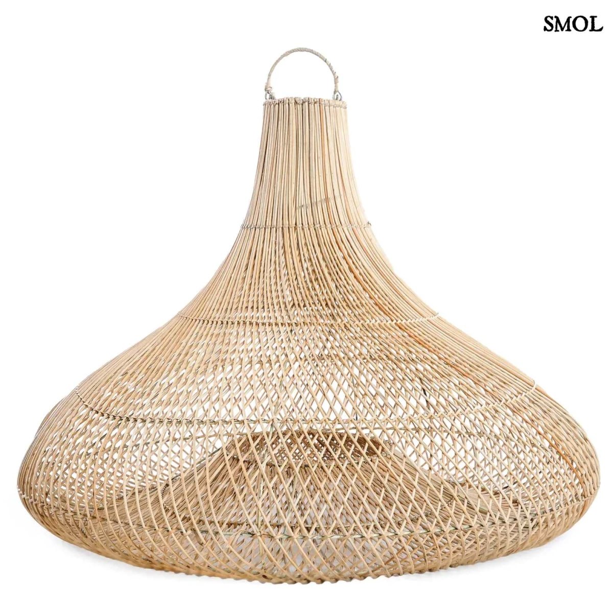 Természetes Rattan Függőlámpaernyő, ⌀120 cm | SHALA - SMOL