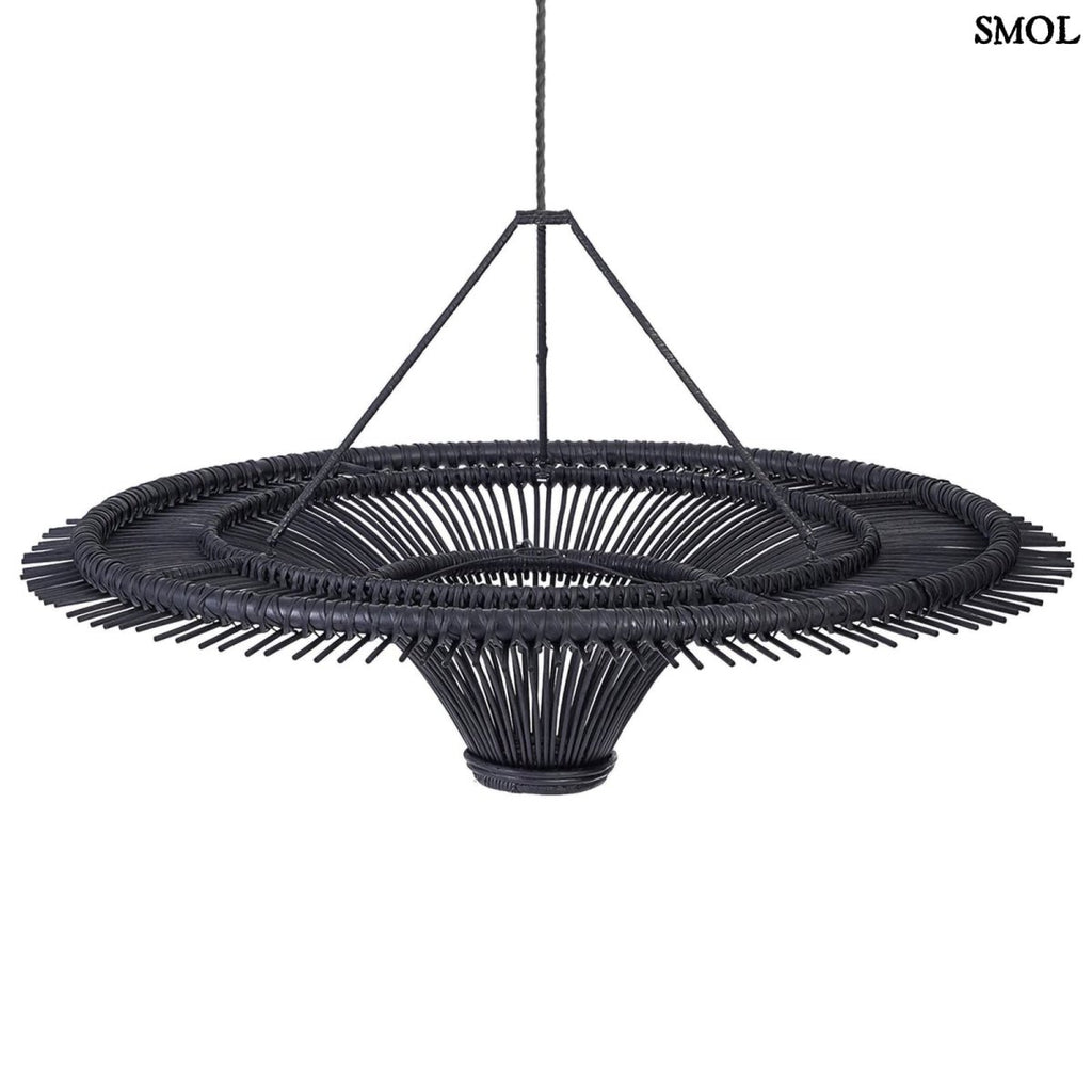 Természetes Rattan Függőlámpaernyő, ⌀150 cm | SKY - SMOL