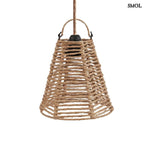 Természetes Rattan Függőlámpaernyő, ⌀20 cm | FINI - SMOL