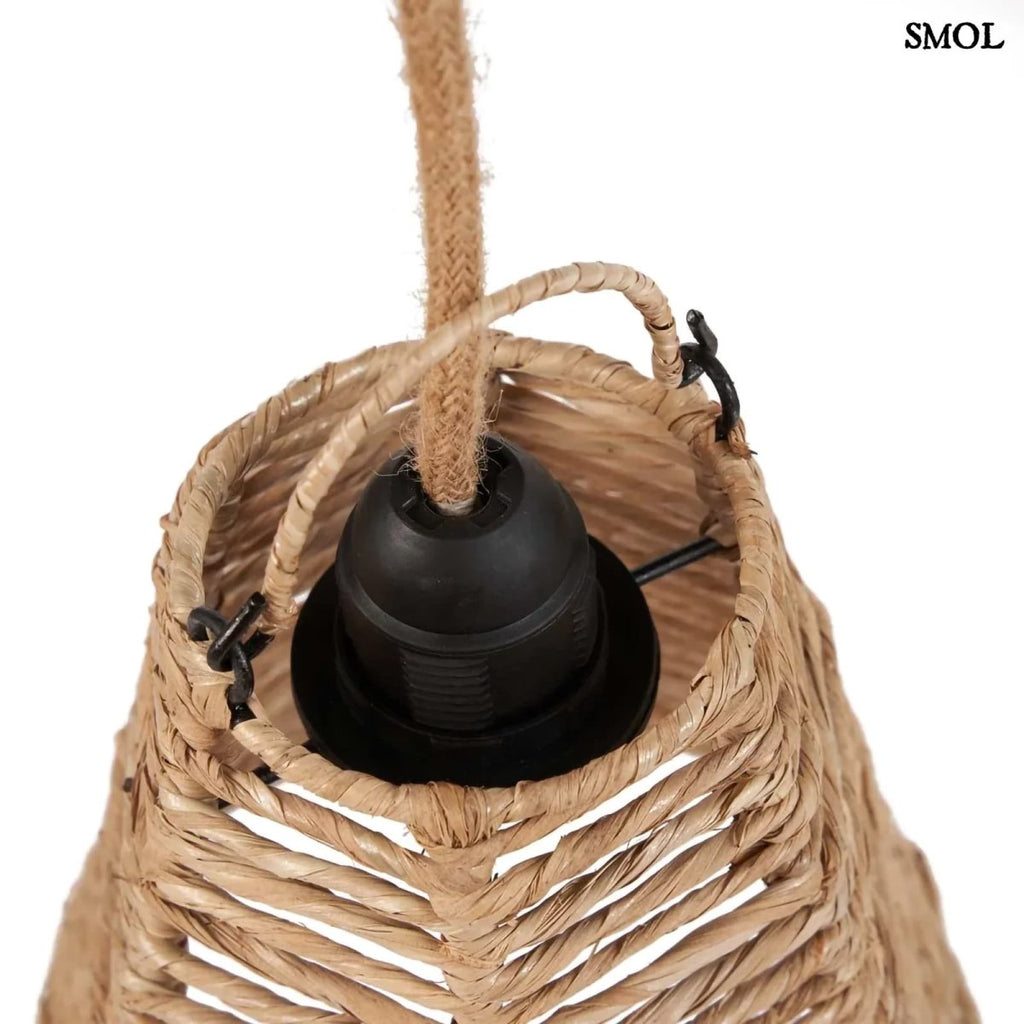 Természetes Rattan Függőlámpaernyő, ⌀20 cm | FINI - SMOL