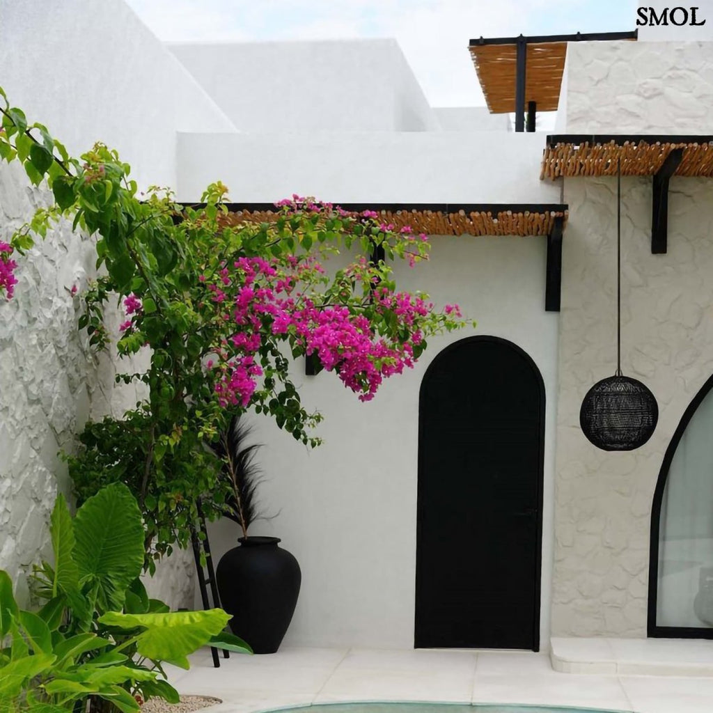 Természetes Rattan Függőlámpaernyő, ⌀30 cm | BUBBLE - SMOL