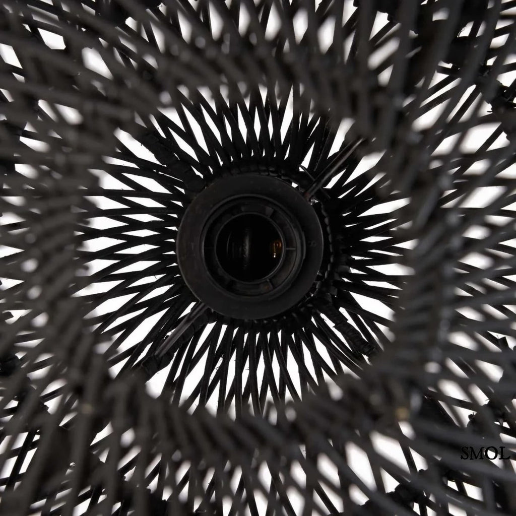 Természetes Rattan Függőlámpaernyő, ⌀30 cm | BUBBLE - SMOL