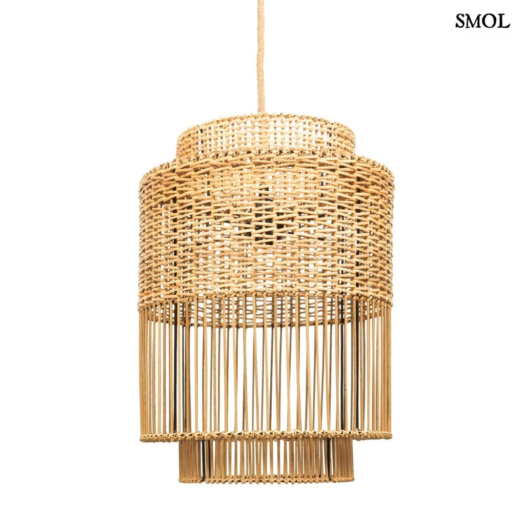 Természetes Rattan Függőlámpaernyő, 40 cm | COLONIAL - SMOL
