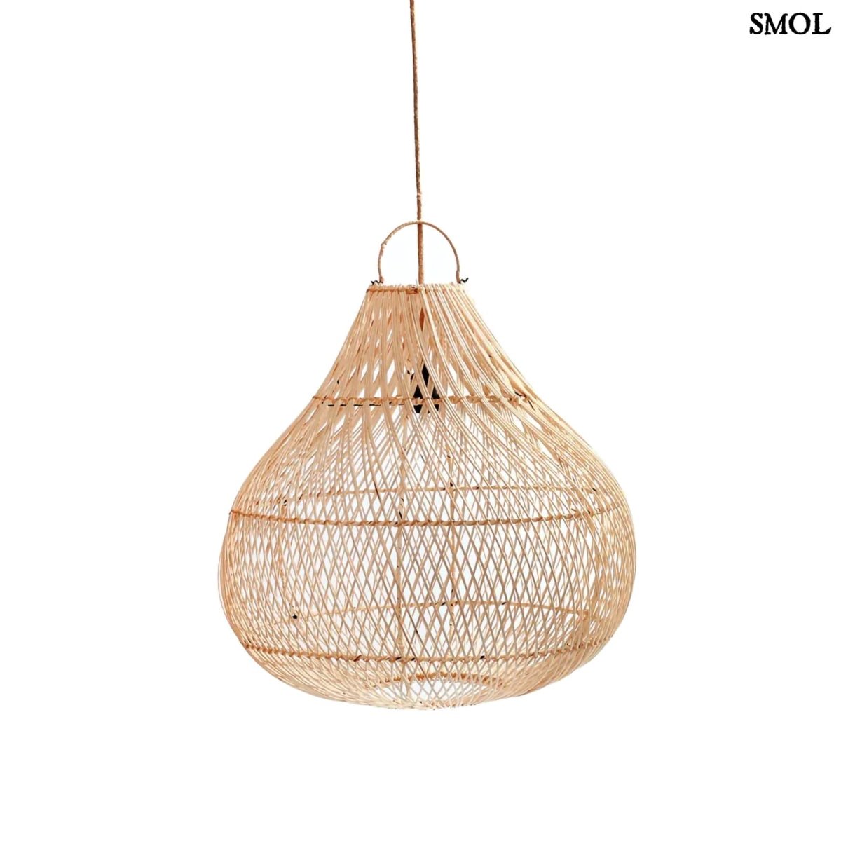 Természetes Rattan Függőlámpaernyő, 50 cm | BOTTLE - SMOL