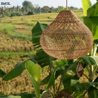Természetes Rattan Függőlámpaernyő, 50 cm | BOTTLE - SMOL
