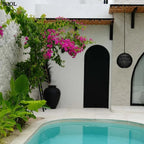 Természetes Rattan Függőlámpaernyő, ⌀50 cm | BUBBLE - SMOL