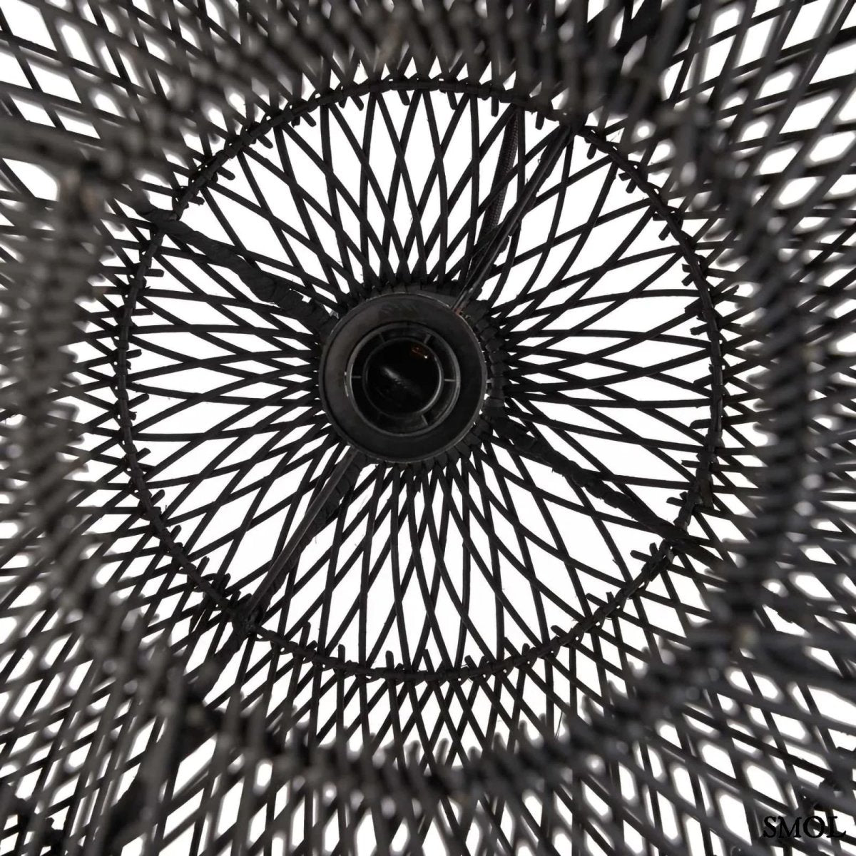 Természetes Rattan Függőlámpaernyő, ⌀50 cm | BUBBLE - SMOL