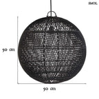 Természetes Rattan Függőlámpaernyő, ⌀50 cm | BUBBLE - SMOL