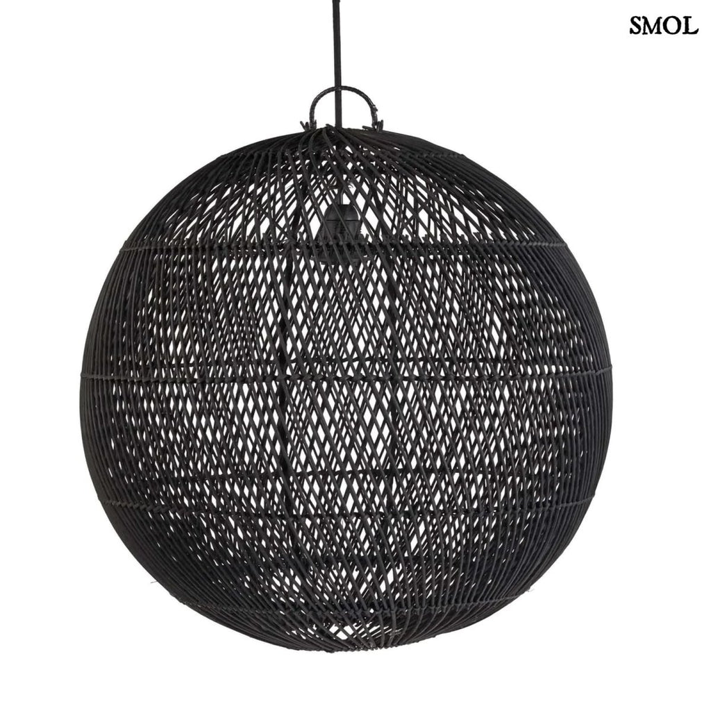 Természetes Rattan Függőlámpaernyő, ⌀50 cm | BUBBLE - SMOL