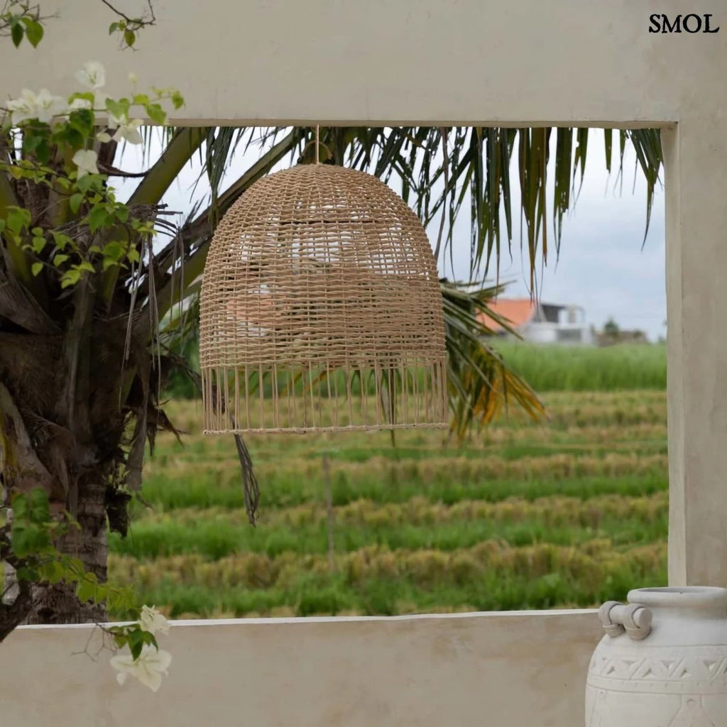 Természetes Rattan Függőlámpaernyő, 55 cm | AMALFI - SMOL