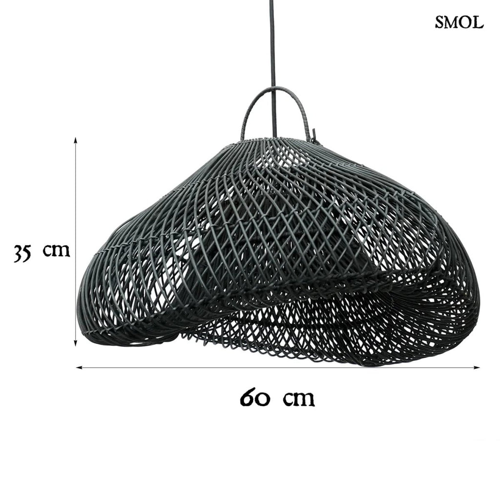 Természetes Rattan Függőlámpaernyő, 60 cm | CLOUD - SMOL