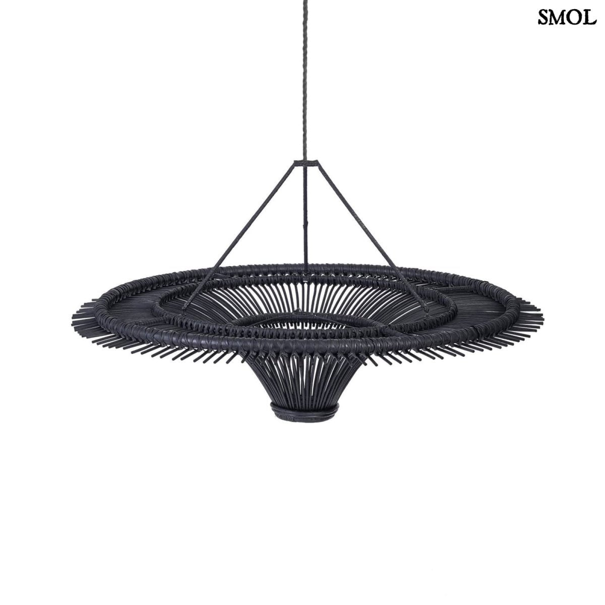 Természetes Rattan Függőlámpaernyő, ⌀60 cm | SKY - SMOL