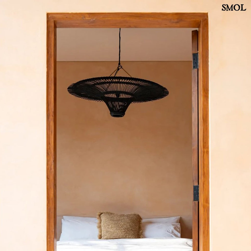 Természetes Rattan Függőlámpaernyő, ⌀60 cm | SKY - SMOL