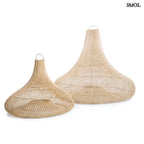 Természetes Rattan Függőlámpaernyő, nagyméretű, ⌀77 cm | SHALA - SMOL