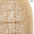 Természetes Rattan Lámpaernyő, 90 cm | KENDI - SMOL