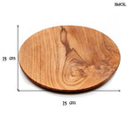 Természetes Teakfa Dísztál, 35 cm | TEAK ROOT - SMOL