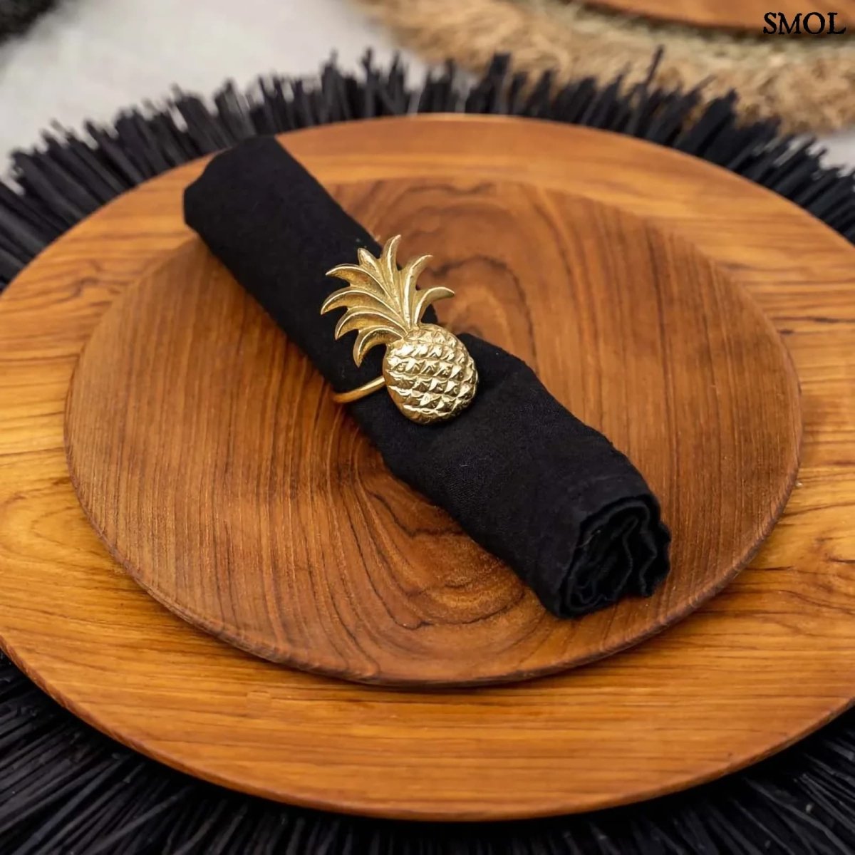 Természetes Teakfa Dísztál, 35 cm | TEAK ROOT - SMOL