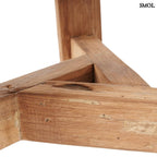 Természetes Teakfa Kisasztal, 50 cm | FUSUMA - SMOL