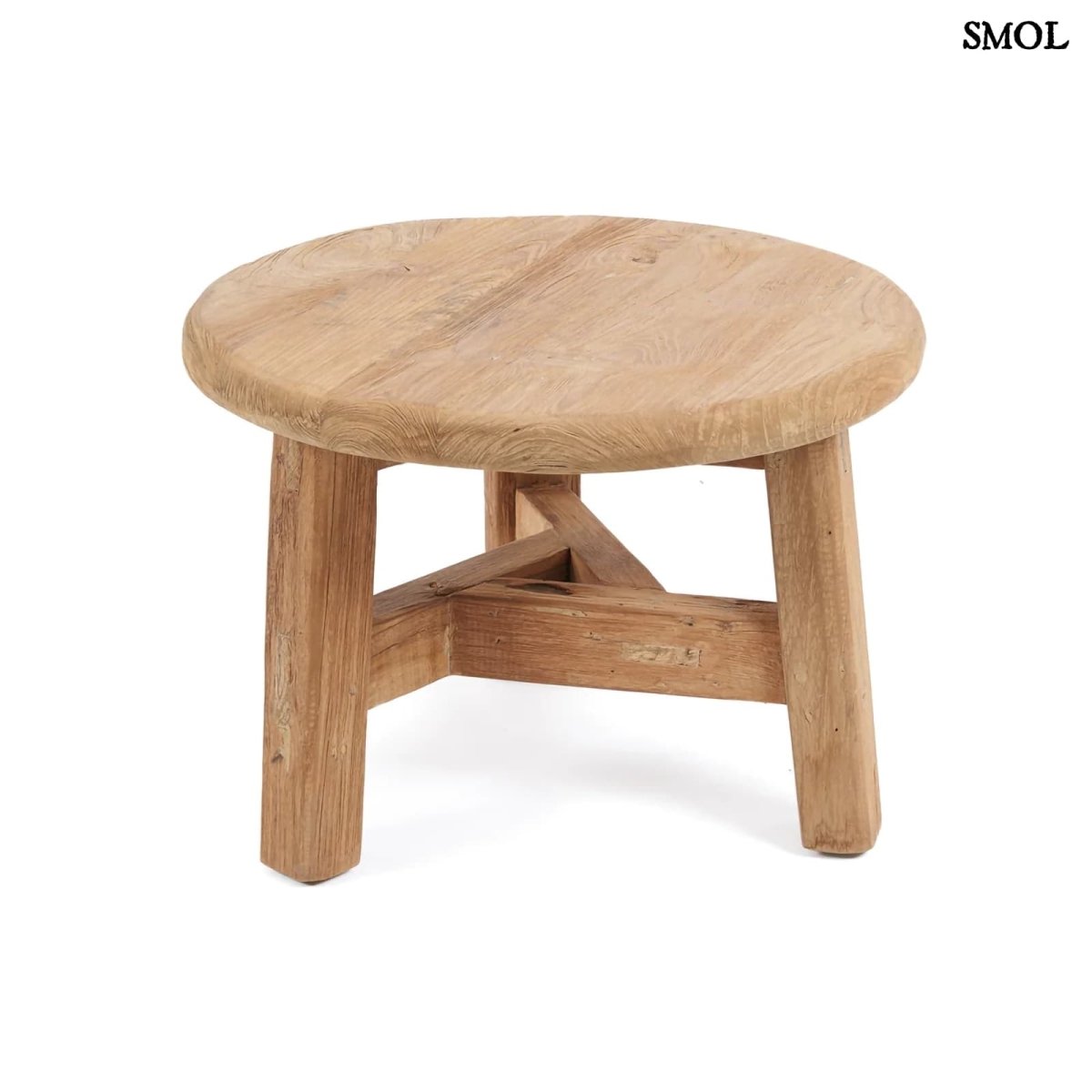 Természetes Teakfa Kisasztal, 50 cm | FUSUMA - SMOL