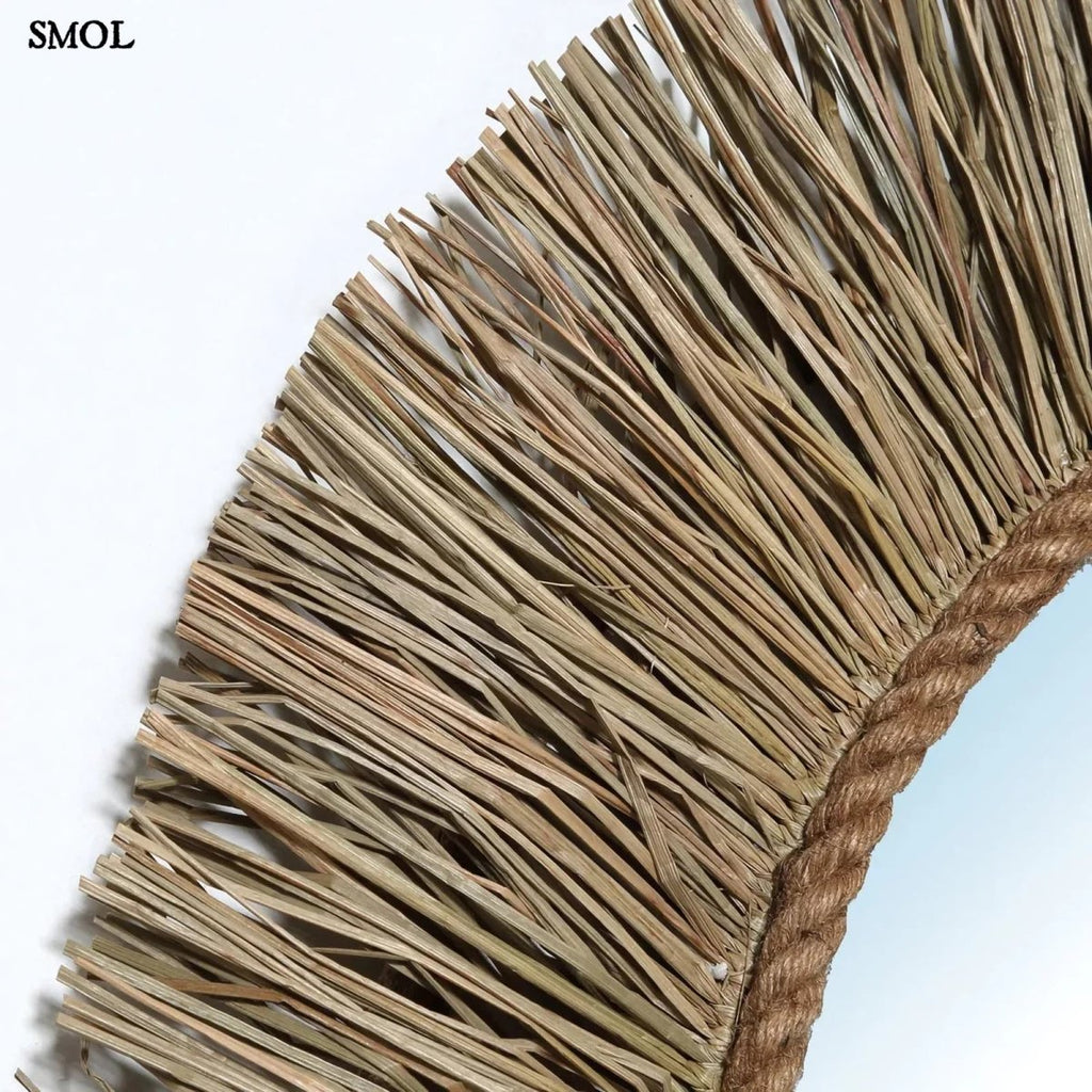 Tükör Természetes Fűből – Kerek, 65 cm | BARTH | SMOL - fű nagyítva