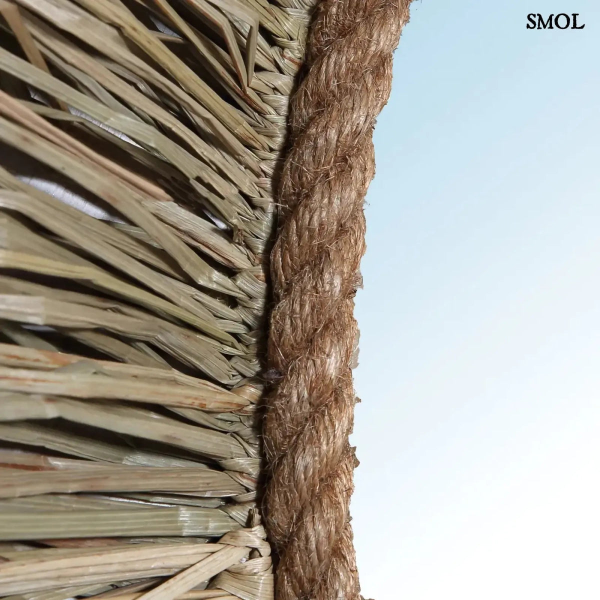 Tükör Természetes Fűből – Kerek, 65 cm | BARTH | SMOL - fonat nagyítva