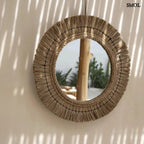 Tükör Természetes Fűből – Kerek, 65 cm | BARTH | SMOL - falon