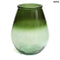 Üvegváza - modern, nagyméretű, zöld | QIEZI