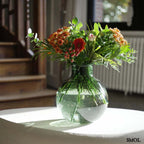 Üvegváza - modern, nagyméretű, zöld | QIEZI - SMOL