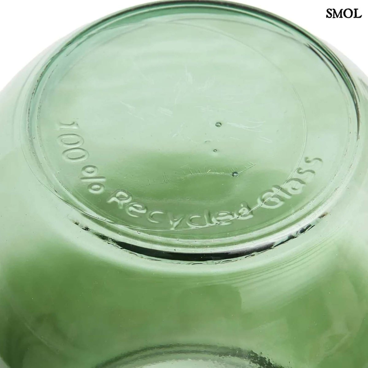 Üvegváza - modern, nagyméretű, zöld | QIEZI - SMOL