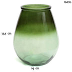 Üvegváza - modern, nagyméretű, zöld | QIEZI - SMOL