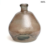 Vase – beigefarbenes Glas, groß | BOLAI