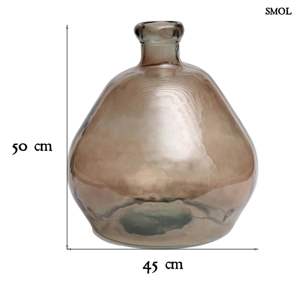 Üvegváza - nagyméretű, 50 cm | BOLAI - SMOL