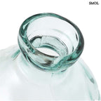 nagyméretű kék üvegváza- felülről nagyítva