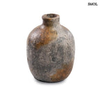 Váza - antik szürke, terrakotta, 19 cm | CLASSY - smol.hu - fehér hátttérrel