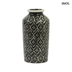 ASTON - fekete-fehér kerámia váza – 28,5 cm - smol.hu - fehér háttérrel