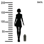 Váza - fekete-fehér, kerámia,  36 cm | ELVAS - smol.hu - méretarányosan