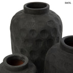 Váza - fekete, terrakotta, 18 cm | TRENDY - SMOL
