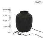 Váza - fekete, terrakotta, 18 cm | TRENDY - SMOL