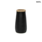 Váza - fekete, terrakotta, raffiával, 26 cm | SNEAKY - SMOL