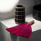 Vase - black terracotta, with rattan, S | CUTIE