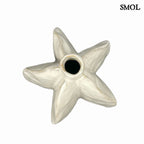 ASA kerámia váza – csillaggyümölcs forma, fehér, 20 cm - smol.hu - felülről