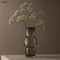 Vase – würfelförmig, dunkelgraues Glas, M | CUBES