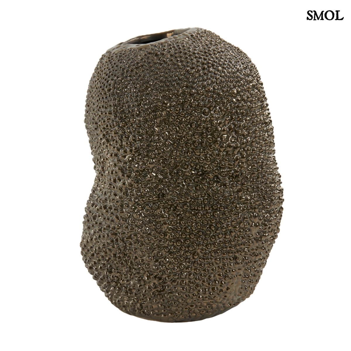 Váza - organikus forma, kerámia, 28 cm | KACPER - smol.hu - oldalról