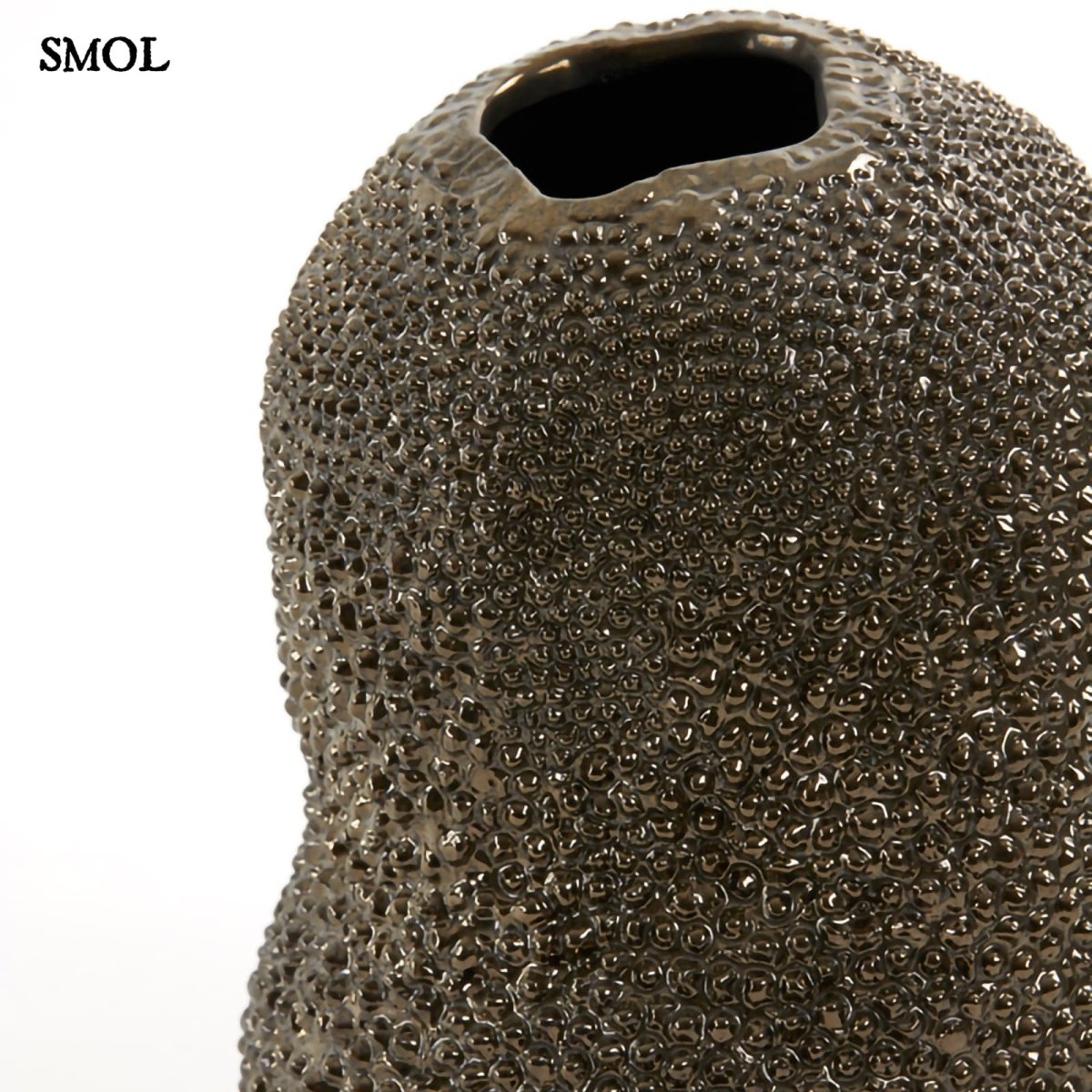 Váza - organikus forma, kerámia, 28 cm | KACPER - smol.hu - perem nagyítva