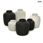 Váza - szürke, terrakotta, 14 cm | PEAKY - SMOL