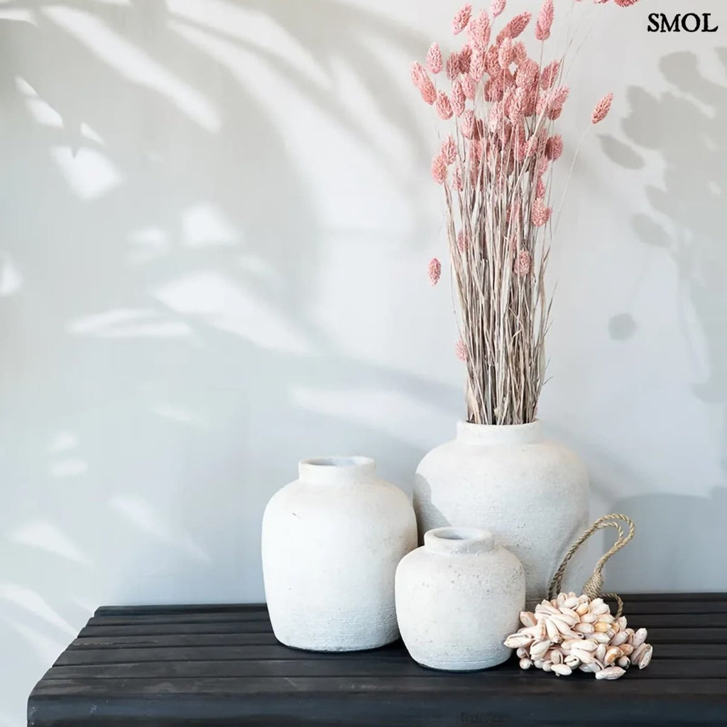 Váza - szürke, terrakotta, 14 cm | PEAKY - SMOL