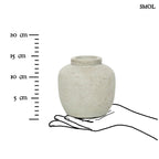 Váza - szürke, terrakotta, 14 cm | PEAKY - SMOL